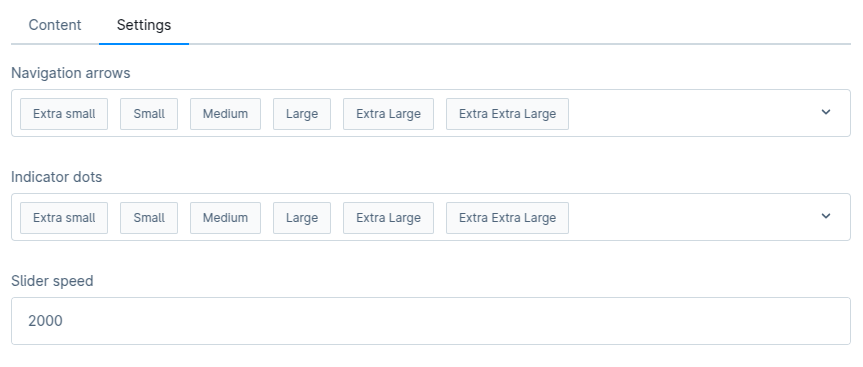 Backend config settings